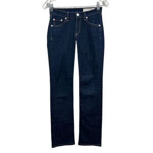 Rag & Bone Womens Jeans Cigarette Stretch 5 Pocket Zip Fly Heritage Blue Size 24